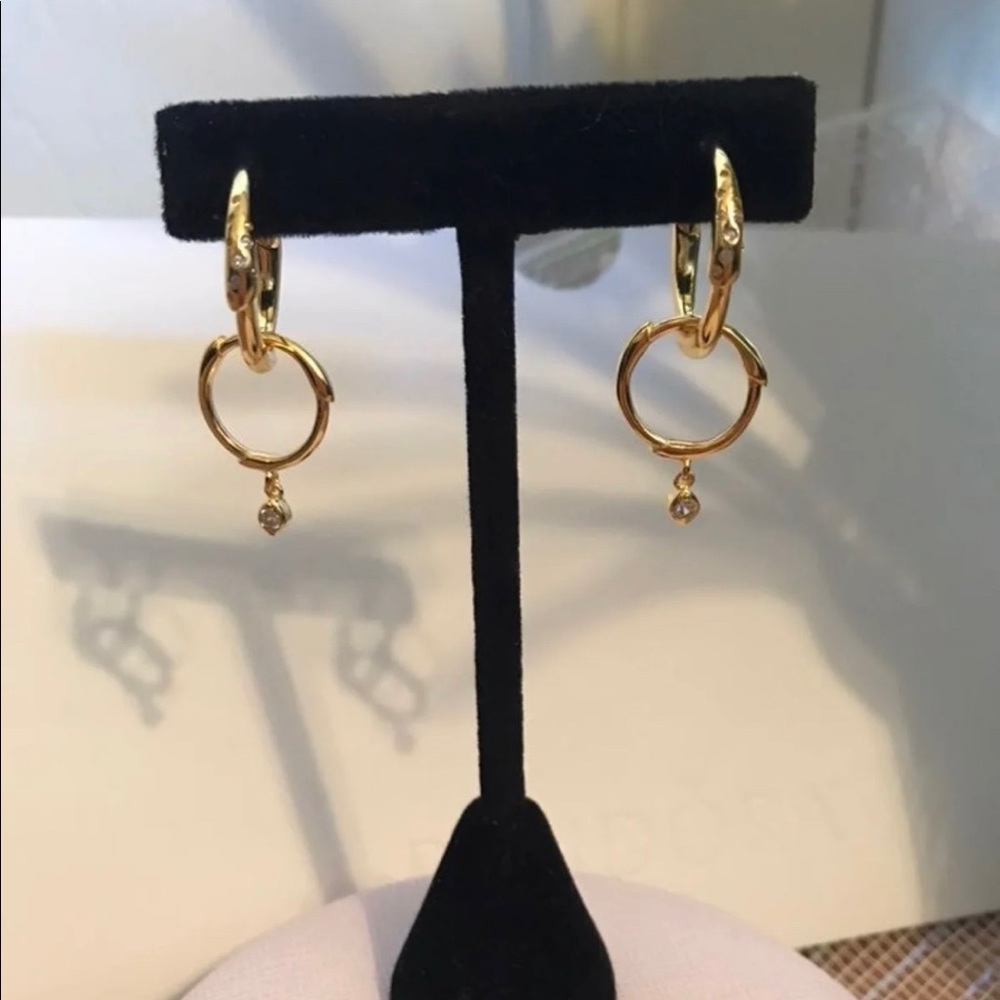 Pandora Shine 18k Gold Plated Hoop Earrings